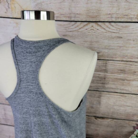 NIKE Just Do It Swoosh Logo Gray Racerback Workout Tank Top Size Small - Picture 3 of 6